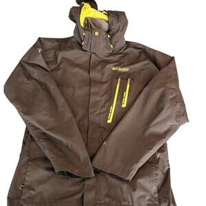 Columbia Sportswear Company Titanium Omni-Tech Jacket Waterproof Men's Large